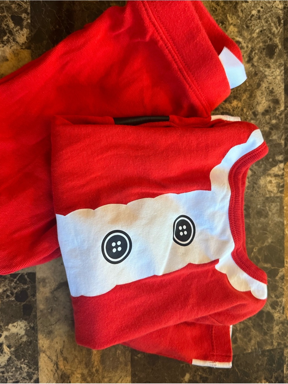 Wondershop Red and White Button-Print Kids Pajama Set